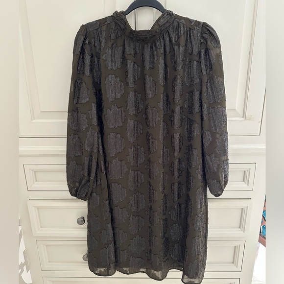 NWT LOFT Outlet Dark Brown Shift dress medium - Picture 1 of 5